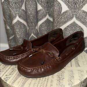 BOC Super Comfy Brown Leather Loafers Size 11